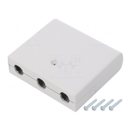 Carcasă Universală ABS Gri 60x68x20mm cu Orificiu | Electronic-mag.ro | Componente Electronice