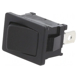 Rocker Switch SPST ON-OFF 10A 24VDC Black | Electronic-mag.ro | Componente Electronice