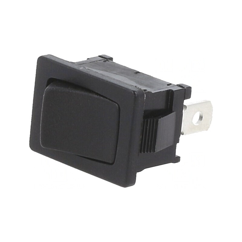 Rocker Switch SPST ON-OFF 10A 24VDC Black | Electronic-mag.ro | Componente Electronice