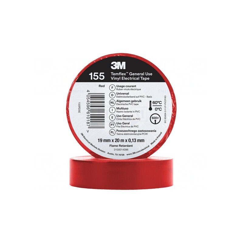 Bandă Electroizolantă 19mm x 20m Roșie | Electronic-mag.ro | Componente Electronice