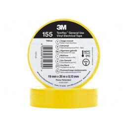 Bandă Electroizolantă Galbenă 19mm x 20m | Electronic-mag.ro | Componente Electronice