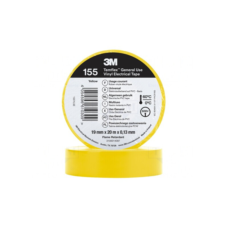 Bandă Electroizolantă Galbenă 19mm x 20m | Electronic-mag.ro | Componente Electronice