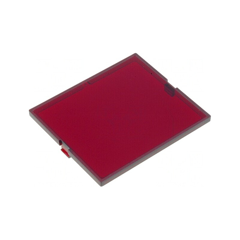 Panou Anterior MODULBOX Roșu 42x49x2.8mm | Electronic-mag.ro | Componente Electronice