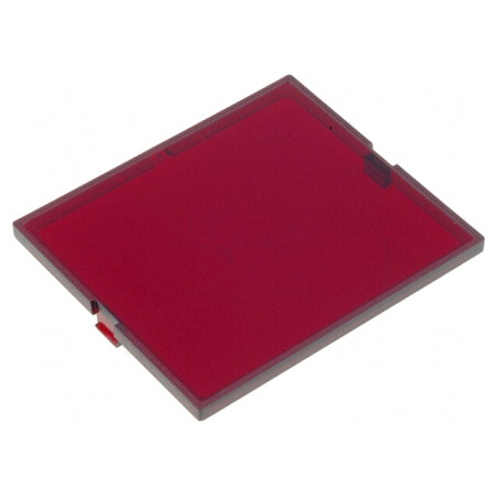 Panou Anterior MODULBOX Roșu 42x49x2.8mm | Electronic-mag.ro | Componente Electronice