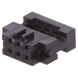 Mufă IDC Mamă 6 PIN Aurită 1mm fără Presare | Electronic-mag.ro | Componente Electronice