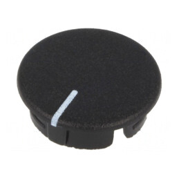 Capac Fixare Apăsare Negru Rotund ABS | Electronic-mag.ro | Componente Electronice