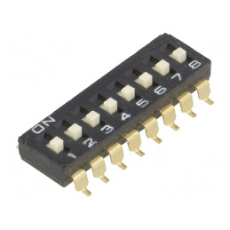 Comutator DIP-SWITCH 8 Secțiuni ON-OFF 24VDC | Electronic-mag.ro | Componente Electronice