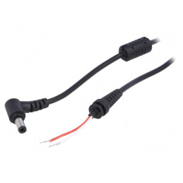 Cablu DC 5,5/2,5 mm Negru 1,2m | Electronic-mag.ro | Componente Electronice