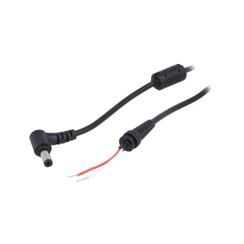 Cablu DC 5,5/2,5 mm Negru 1,2m | Electronic-mag.ro | Componente Electronice
