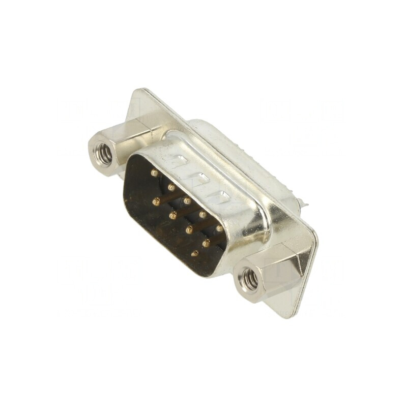 Conector D-Sub 9-PIN Tată pe Cablu Negru Aurit | Electronic-mag.ro | Componente Electronice