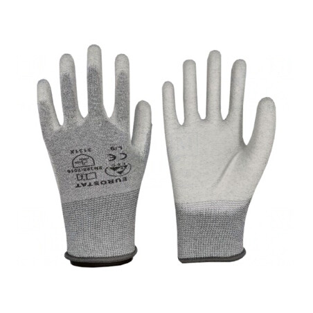 Mănuşi de protecţie ESD gri XL | Electronic-mag.ro | Componente Electronice