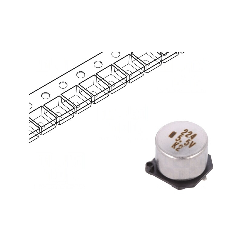 Supercondensator SMD 0,22F 5,5V 5mm | Electronic-mag.ro | Componente Electronice