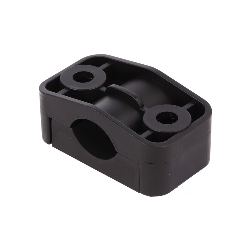 Clipsuri pentru cabluri Ø17-27mm negre | Electronic-mag.ro | Componente Electronice