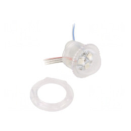 LED RGB IP67 140° Ø26mm Controler UCS1903 12V