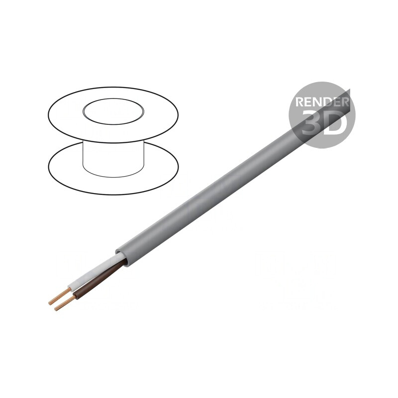 Cablu de Control chainflex® CF130.UL 2x0.75mm2 PVC Gri | Electronic-mag.ro | Componente Electronice