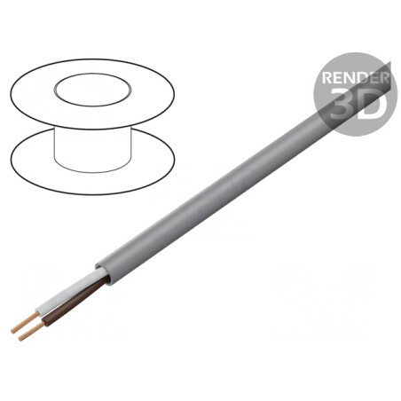 Cablu de Control chainflex® CF130.UL 2x0.75mm2 PVC Gri | Electronic-mag.ro | Componente Electronice