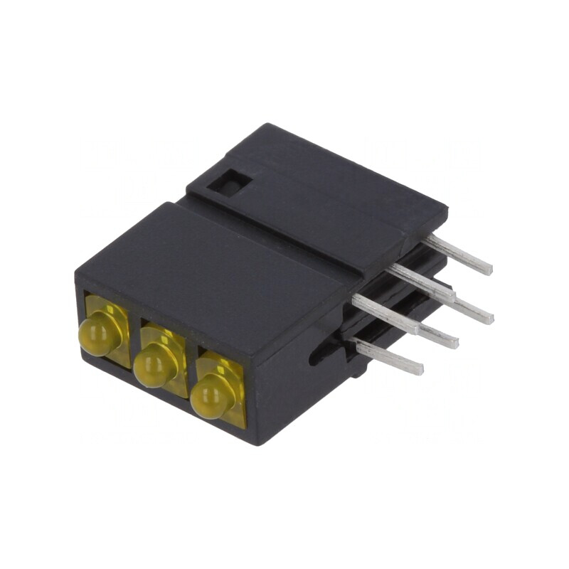 LED Galben 1.8mm 3 Dioduri 38° | Electronic-mag.ro | Componente Electronice