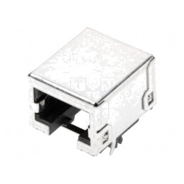 Soclu RJ45 Ecranat Cat 3 8p8c THT | Electronic-mag.ro | Componente Electronice