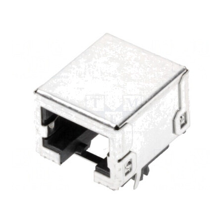 Soclu RJ45 Ecranat Cat 3 8p8c THT | Electronic-mag.ro | Componente Electronice