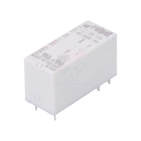 Releu electromagnetic 12VDC 16A 250VAC PCB | Electronic-mag.ro | Componente Electronice