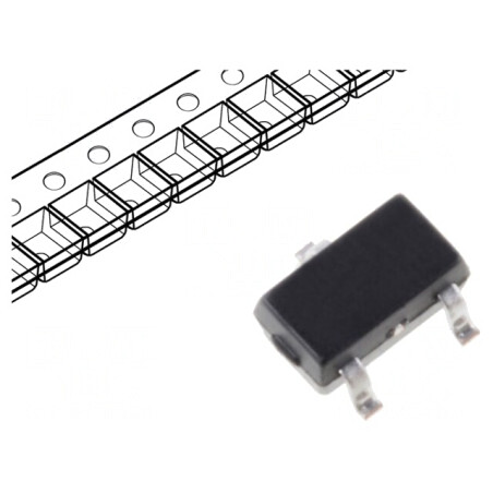 Senzor Hall Unipolar SOT23 3-24V 35-135Gs | Electronic-mag.ro | Componente Electronice