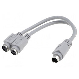 Cablu Dublu PS/2 0,15m | Electronic-mag.ro | Componente Electronice