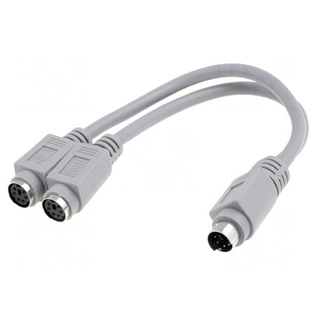 Cablu Dublu PS/2 0,15m | Electronic-mag.ro | Componente Electronice