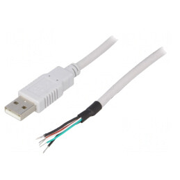 Cablu USB 2.0 1.5m Gri USB A