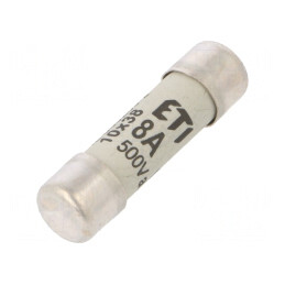 Siguranță cilindrică gG 8A 500VAC 10.3x38mm | Electronic-mag.ro | Componente Electronice