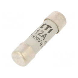 Siguranță cilindrică 12A 500V 10.3x38mm | Electronic-mag.ro | Componente Electronice