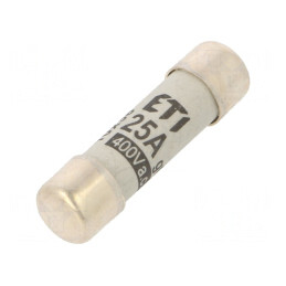Siguranță cilindrică gG 25A 400VAC 10.3x38mm | Electronic-mag.ro | Componente Electronice