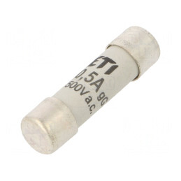 Siguranță cilindrică gG 500mA 500VAC 10,3x38mm | Electronic-mag.ro | Componente Electronice