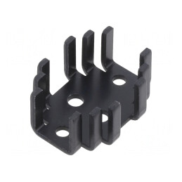 Radiator Extrudat Negru 41.4mm 32.8mm 19mm | Electronic-mag.ro | Componente Electronice