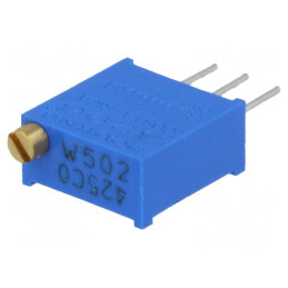 Potentiometru Multiturn 5kΩ 500mW THT ±10% | Electronic-mag.ro | Componente Electronice