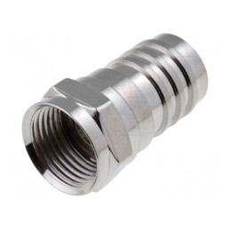 Mufă F tată crimpat pe cablu 75Ω | Electronic-mag.ro | Componente Electronice
