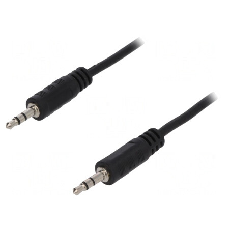 Cablu Audio Jack 3,5mm 3m Negru | Electronic-mag.ro | Componente Electronice