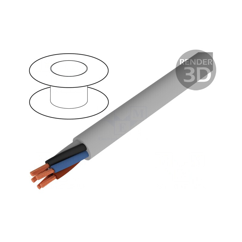 Cablu Electric 4x1mm2 Neecranat Gri 300V/500V CPR Eca | Electronic-mag.ro | Componente Electronice Cablu Electric 4x1mm2 Neecranat Gri 300V/500V CPR Eca | Electronic-mag.ro | Componente Electronice