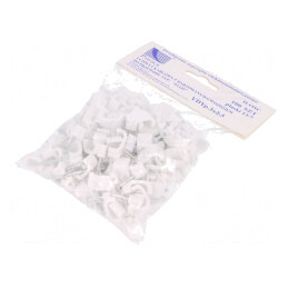 Element de susținere albă pentru cablu plat 3x2,5 | Electronic-mag.ro | Componente Electronice
