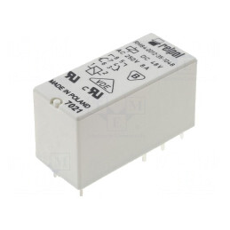 Releu Electromagnetic DPDT 48VDC 8A PCB | Electronic-mag.ro | Componente Electronice