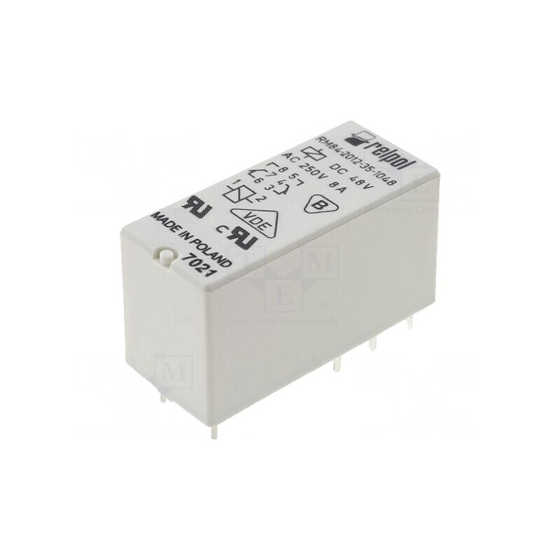 Releu Electromagnetic DPDT 48VDC 8A PCB | Electronic-mag.ro | Componente Electronice Releu Electromagnetic DPDT 48VDC 8A PCB | Electronic-mag.ro | Componente Electronice
