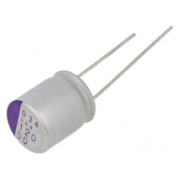 Condensator Polimeric 120uF 50V THT | Electronic-mag.ro | Componente Electronice