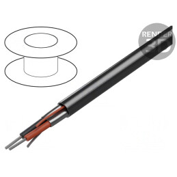 Cablu RS232 Ecranat 1x2x24AWG Cu Folie Al-PET PVC Crom | Electronic-mag.ro | Componente Electronice
