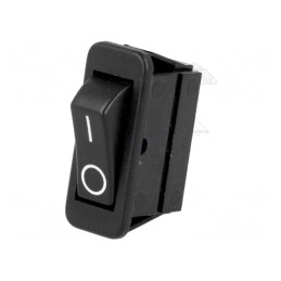 Rocker Switch ON-OFF 16A/250VAC 20A/28VDC Black | Electronic-mag.ro | Componente Electronice