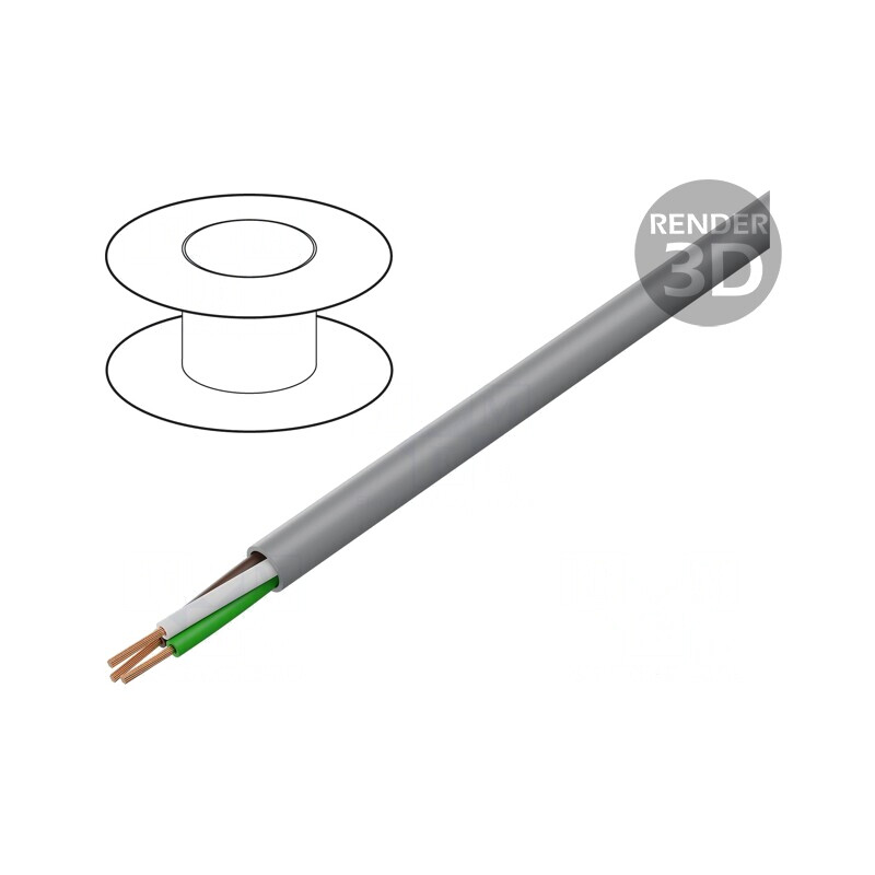 Cablu de Control chainflex CF130.UL PVC Gri 3G0,5mm2 | Electronic-mag.ro | Componente Electronice