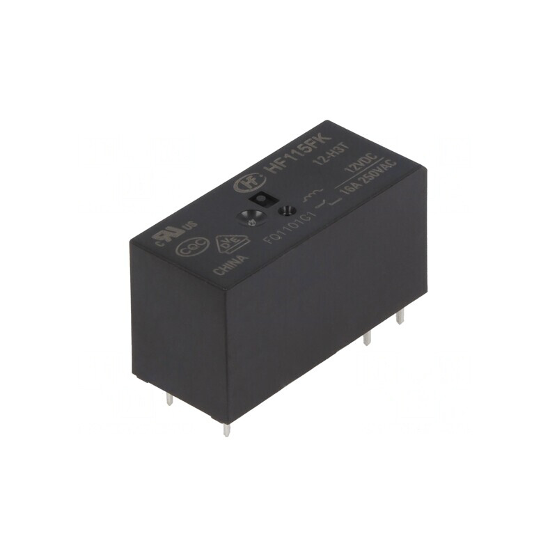 Releu Electromagnetic SPST-NO 12VDC 16A | Electronic-mag.ro | Componente Electronice