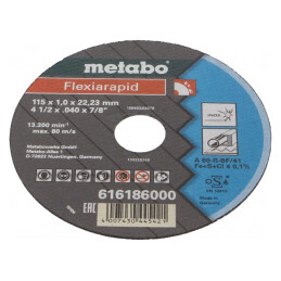 Disc de tăiere 115mm 22,2mm 1mm | Electronic-mag.ro | Componente Electronice