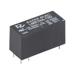 Releu electromagnetic 12VDC 16A SPST-NO 250VAC | Electronic-mag.ro | Componente Electronice