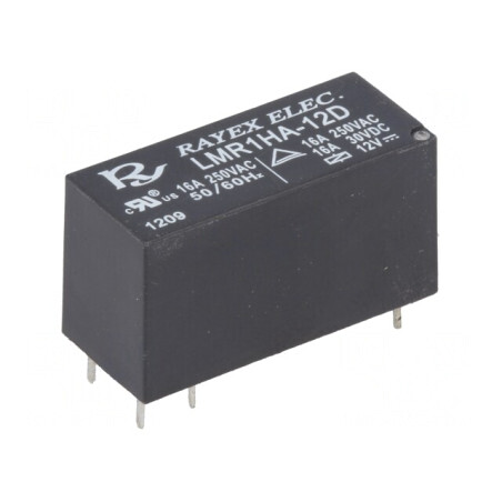 Releu electromagnetic 12VDC 16A SPST-NO 250VAC | Electronic-mag.ro | Componente Electronice