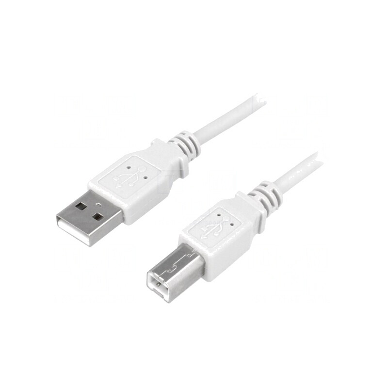 Cablu USB 2.0 A-B 1.8m Gri | Electronic-mag.ro | Componente Electronice