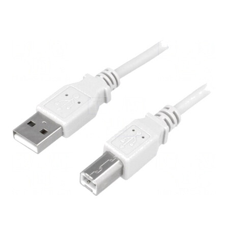 Cablu USB 2.0 A-B 1.8m Gri | Electronic-mag.ro | Componente Electronice